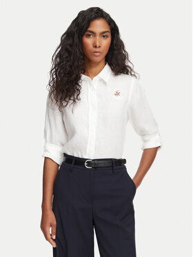 Beverly Hills Polo Club Beverly Hills Polo Club Koszula P-SS26W-SH0004 Biały Regular Fit