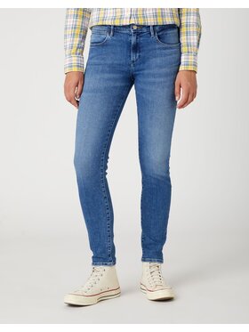 Wrangler Wrangler Jeansy SKINNY Niebieski Skinny Fit