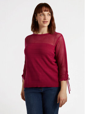 Fiorella Rubino Fiorella Rubino Kardigan M554L007926N016 Czerwony A-Line Fit