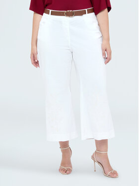 Fiorella Rubino Fiorella Rubino Pantaloni di tessuto P083T005491N011 Bianco Regular Fit