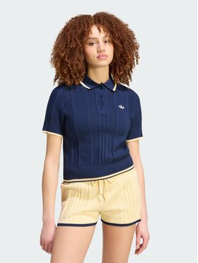 adidas adidas Polo 165447 Niebieski jasny