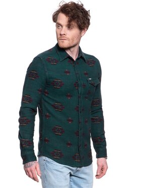 Wrangler Wrangler Camicia LS 1PKT FLAP SHIRT Marrone Regular Fit