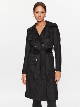 Guess Guess Тренч W3YL23 WFMK0 Черен Regular Fit