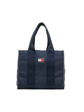 Tommy Jeans Tommy Jeans Borsetta Tjm Summer Vacation Tote Denim AW0AW14969 Blu scuro