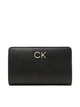 Calvin Klein Calvin Klein Portofel Mare de Damă Re-Lock Bifold French Wallet Pbl K60K610962 Negru
