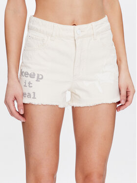 Guess Guess Farmer rövidnadrág Mom W3GD26 D4Y00 Fehér Regular Fit