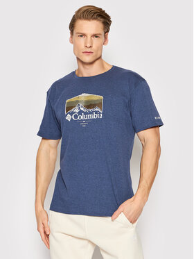 Columbia Columbia T-shirt Thistletown Hills 1990764 Tamnoplava Regular Fit