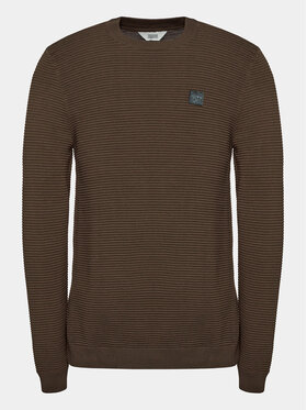 Solid Solid Svetr 21106094 Hnědá Regular Fit