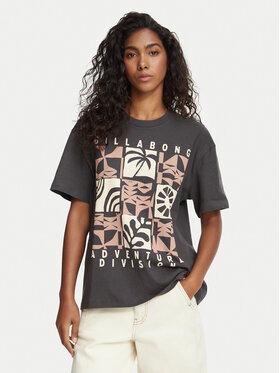 Billabong Billabong T-Shirt EBJZT00664 Szary ciemny Relaxed Fit