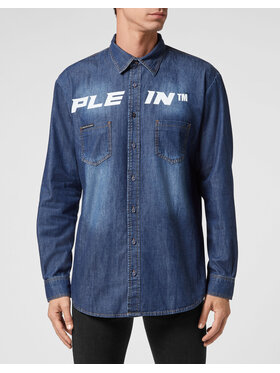 PHILIPP PLEIN PHILIPP PLEIN džínsová košeľa 5173 Modrá Regular Fit