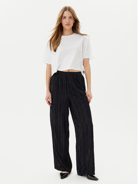 Pieces Pieces Pantaloni din material Tobine 17157928 Negru Regular Fit