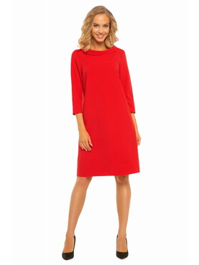 Tessita Tessita Sukienka codzienna T245 Czerwony Straight Fit