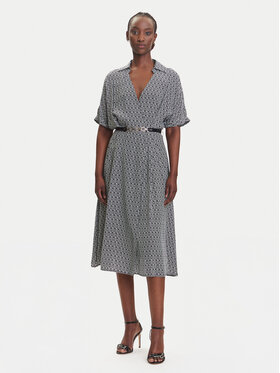 Fracomina Fracomina Rochie de zi FR25SD2012W413O9 Negru Regular Fit