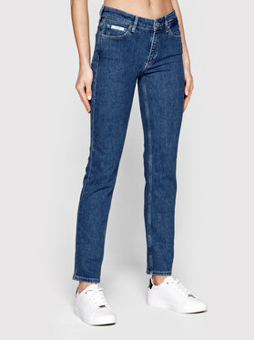 Calvin Klein Calvin Klein Jeans hlače K20K204437 Modra Slim Fit