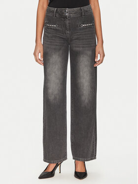 Morgan Morgan Blugi 251-PELI Gri Wide Leg