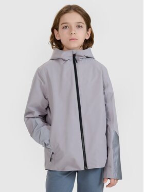 4F 4F Μπουφάν μεταβατικό 4FJWSS25TTJAU0742-25S Γκρι Regular Fit