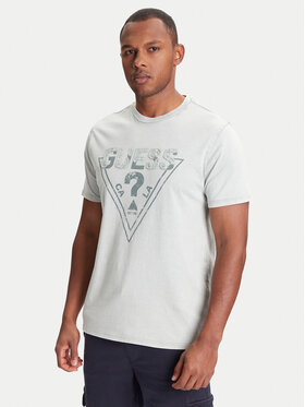Guess Guess Tričko M5YI42 KBW41 Zelená Regular Fit