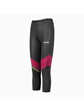 Diadora Diadora Legginsy DIADORA L. 6/8 REVERSIBLE TIGHTS BE ONE Czarny Regular Fit