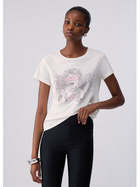 Liu Jo Liu Jo T-shirt TF6249JS923L9410 Bianco Regular Fit