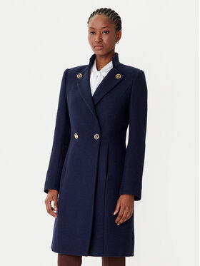 Rinascimento Rinascimento Vlnený kabát CFC0126218003 Tmavomodrá Regular Fit