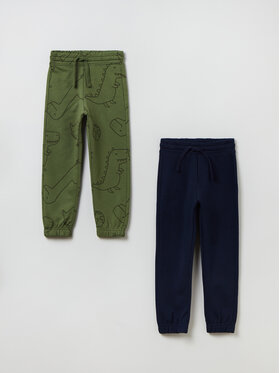 OVS OVS Set di 2 pantaloni 1705943 Verde Regular Fit