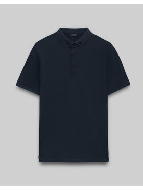 Borgio Borgio Polo matteo 01 Granatowy Classic Fit