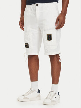 Aeronautica Militare Aeronautica Militare Szorty materiałowe 261BE0041UCT01122 Biały Regular Fit