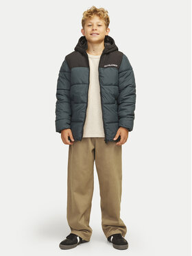 Jack&Jones Junior Hlače Iz Tkanine Alex 12262926 Rjava Loose Fit