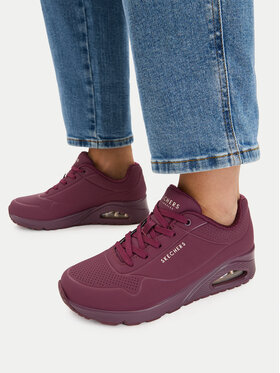 Skechers Skechers Sneakers Uno Stand On Air 73690/PLUM Vișiniu