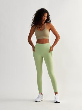 BeShaped BeShaped Legíny z Kieszeniami Lift Me Up Zelená Shaping Fit