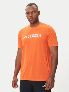 adidas adidas T-shirt Terrex Multi Climacool Logo Tech JI9236 Narančasta Regular Fit