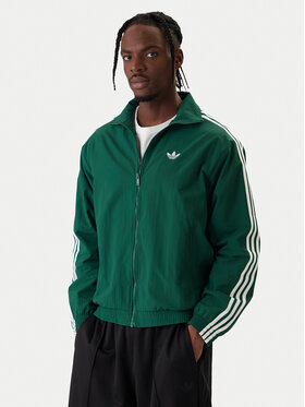 adidas adidas Bluza Firebird KC8018 Zielony Regular Fit