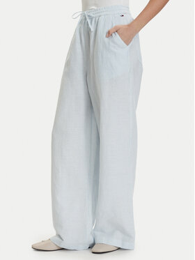Tommy Jeans Tommy Jeans Pantaloni din material DW0DW22285 Albastru deschis Loose Fit