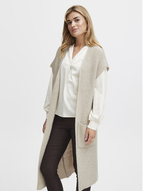 Fransa Fransa Кардиган 20612719 Бежов Regular Fit