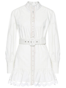 Silvian Heach Silvian Heach Marškinių tipo suknelė Kiuba PGP21110VE Balta Regular Fit