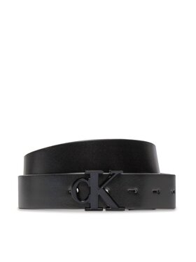 Calvin Klein Jeans Calvin Klein Jeans Moteriškas Diržas Round Mono Pl Rev Lthr Belt 30Mm K60K611489 Juoda