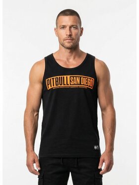 PITBULL PITBULL Tank top EIGHTY NINE DOG Czarny Regular Fit