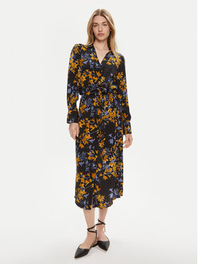 Kaffe Kaffe Sukienka koszulowa 10503838 Czarny Regular Fit