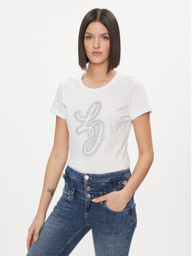 Liu Jo Liu Jo T-krekls WA4051 JS923 Balts Regular Fit