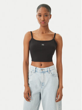 Calvin Klein Jeans Calvin Klein Jeans Top LV047F221G Čierna Slim Fit