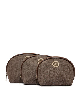 Beverly Hills Polo Club Beverly Hills Polo Club Set de genți pentru cosmetice CWBEO-BHPC-U1-002-AW26 (3-PACK) Maro