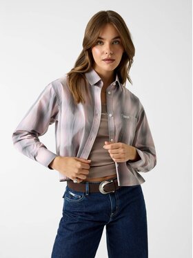 Guess Guess Bluzka 183545 Szary Classic Fit
