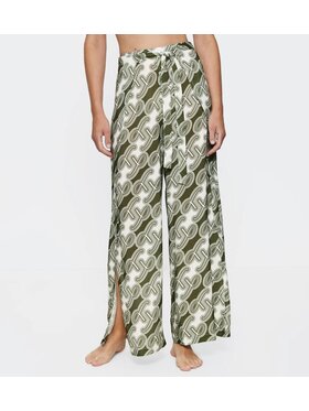 Triumph Triumph Spodnie materiałowe Beach MyWear 10222189 Zielony Wide Leg