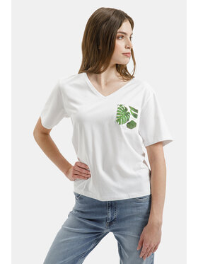 Cross Jeans Cross Jeans T-Shirt 56268-008 Biały