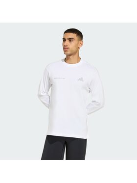 adidas adidas Koszulka techniczna 167631 Biały Loose Fit