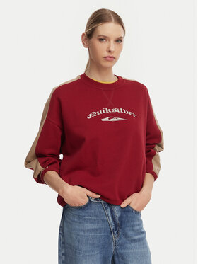 Quiksilver Quiksilver Mikina Mercury Block EQWFT03202 Červená Boxy Fit