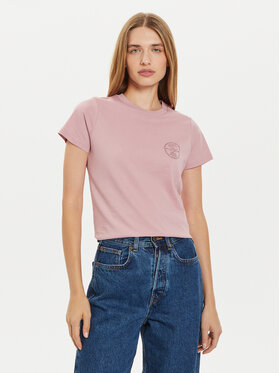 Lee Lee Póló Small Logo 112355197 Rózsaszín Regular Fit