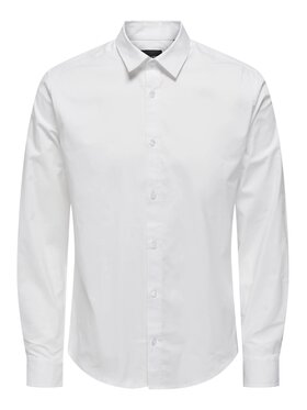 Only & Sons Only & Sons Camicia ONSANDY SLIM EASY IRON POPLIN SHIRT NOOS Bianco Regular Fit