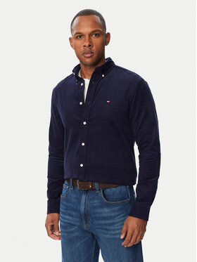 Tommy Hilfiger Tommy Hilfiger Cămașă Solid MW0MW40486 Bleumarin Regular Fit