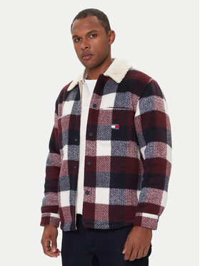 Tommy Jeans Tommy Jeans Prehodna jakna Check Teddy DM0DM22010 Pisana Regular Fit